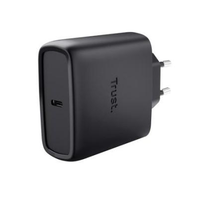 TRUST ALIMENTATORE/CARICABATTERIA 65W USB-C GAN - CAVO RICARICA INCLUSO - PLASTICA RICICLATA 50 - M