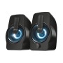 TRUST SET ALTOPARLANTI SPEAKERS 2.0 12W PICCO (6W RMS) ILLUMINATI LED RGB - GEMI - NERO