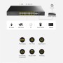 Switch Easy Managed Gigabit 24 Porte GbE PoE, 2 Uplink GbE, 2 Uplink SFP/RJ45 Combo, GS1028EPS2