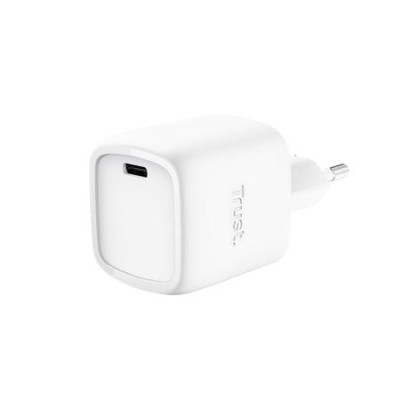 TRUST ALIMENTATORE/CARICABATTERIA 30W USB-C GAN - PLASTICA RICICLATA 50 - MAXO - BIANCO