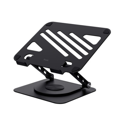 TRUST SUPPORTO/RIALZO PER LAPTOP IN METALLO - ZEFF - NERO