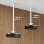 Supporto Telescopico Universale a Soffitto per Proiettore Estensione 745-1145 mm