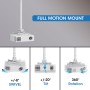 Supporto Telescopico Universale a Soffitto per Proiettore Estensione 745-1145 mm