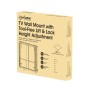 Supporto a Muro per TV con Schermo da 55'' a 75'' con Regolazione Altezza senza Attrezzi e Blocco di Sicurezza