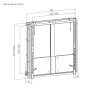 Supporto a Muro per TV con Schermo da 55'' a 75'' con Regolazione Altezza senza Attrezzi e Blocco di Sicurezza