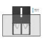Supporto a Muro per TV con Schermo da 55'' a 75'' con Regolazione Altezza senza Attrezzi e Blocco di Sicurezza