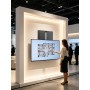 Supporto a Muro per TV con Schermo da 55'' a 75'' con Regolazione Altezza senza Attrezzi e Blocco di Sicurezza