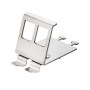 Adattatore per Modulo Keystone 2xRJ45 per Guida DIN con Fermacavo