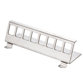 Adattatore per Modulo Keystone 8xRJ45 per Guida DIN