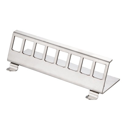Adattatore per Modulo Keystone 8xRJ45 per Guida DIN