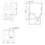 Adattatore per Modulo Keystone 2xRJ45 per Guida DIN con Fermacavo