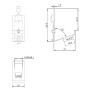 Adattatore per Modulo Keystone 1xRJ45 per Guida DIN con Fermacavo