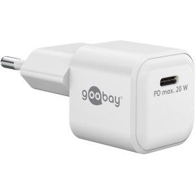 Alimentatore Caricatore Rapido USB-C&trade PD GaN Nano 20W 3A Bianco