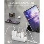 Alimentatore Caricatore Rapido USB-C&trade PD GaN Nano 20W 3A Bianco