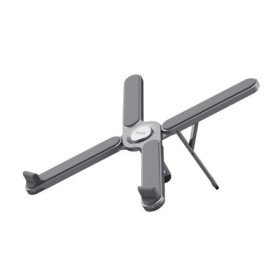TRUST SUPPORTO/RIALZO PER LAPTOP - PIEGHEVOLE IN ALLUMINIO - MACY - GRIGIO