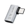 Adattatore USB 4.0 USB-C&trade Maschio/Femmina Angolato 90&deg 40 Gbps 4K e 8K, 240W PD 3.1 Nero