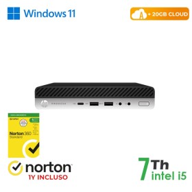 RINOVO Ultra Mini PC DM HP REFURBISHED 600-800 G3 i5-7X00T SODDR4 8GB SSD 256GB W11P CLOUD20GB Grade