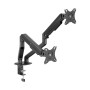 Supporto da Scrivania per 2 Monitor 17-32'' con Molla a Gas Estensione 461 mm
