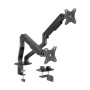 Supporto da Scrivania per 2 Monitor 17-32'' con Molla a Gas Estensione 461 mm