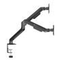 Supporto da Scrivania per 2 Monitor 17-32'' con Molla a Gas Estensione 461 mm