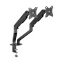 Supporto da Scrivania per 2 Monitor 17-32'' con Molla a Gas Estensione 461 mm