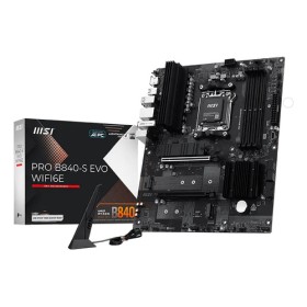 MSI MB PRO B840-S EVO WIFI6E,B840,AM5,4DDR5,2PCI-Ex16,3M.2,4SATA3,2USB10G,5USB5G,HD Audio,2.5Gb