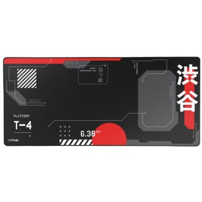 TRUST TAPPETINO/MOUSEPAD XXL 930x400 LAVABILE - PROTEGGI SCRIVANIA MISURA - GXT759 - JAPAN NERO